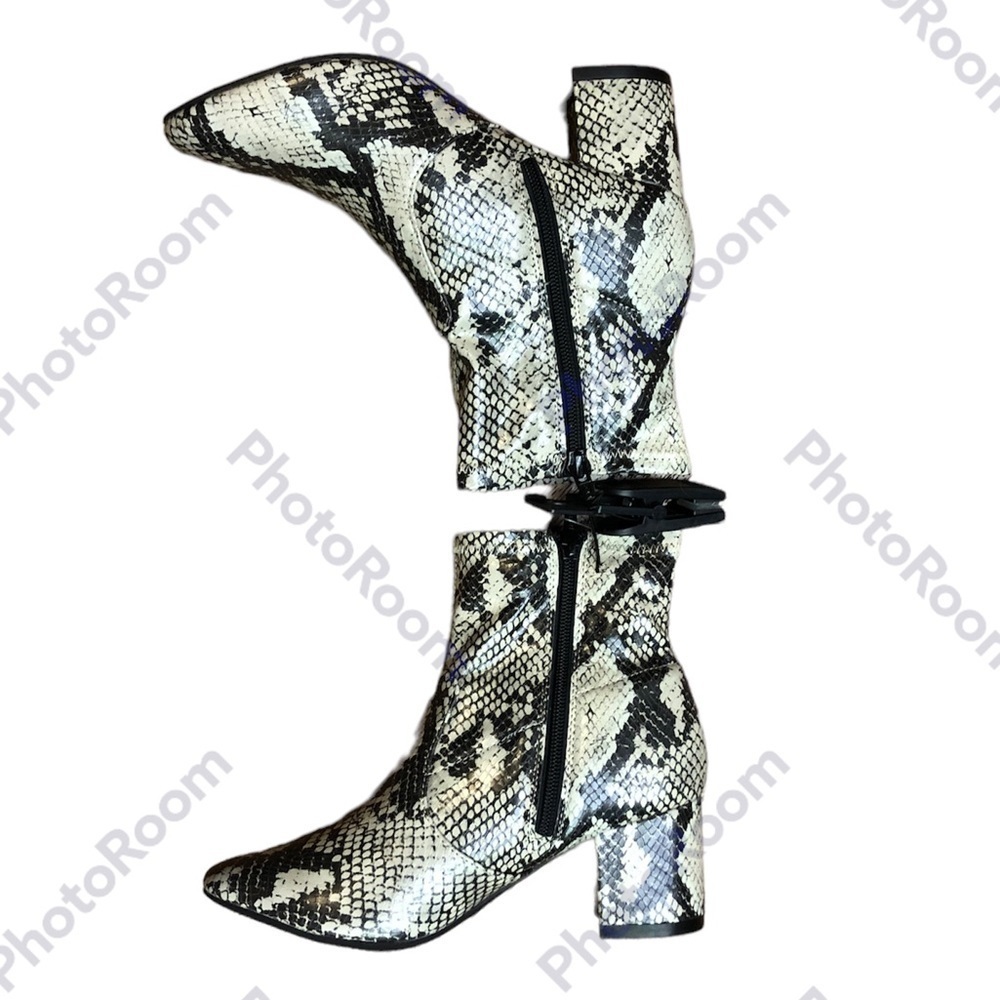 Snakeskin Boots by Time and Tru - Picture 9 of 10